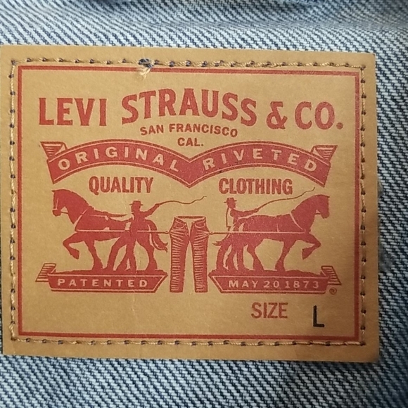 Levi's Ex-boyfriend Trucker Denim Corduroy Jacket size Large - Picture 7 of 11